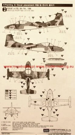 Academy 12461 A-37B DRAGONFLY 20 Academy 12461 A-37B DRAGONFLY -Toy Model Store 1122 2 aca1663 2