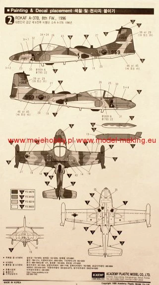 Academy 12461 A-37B DRAGONFLY 11 Academy 12461 A-37B DRAGONFLY - Image 9
