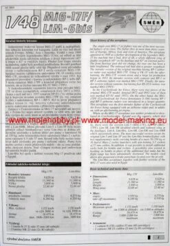 Smer 0825 Mig 17 F -Toy Model Store 1242 2 sme0825 2