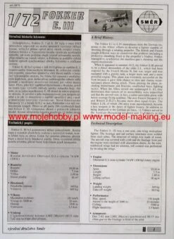 Smer 0879 Fokker E.III -Toy Model Store 1298 2 sme0879 2