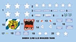 Hobby Boss 84804 U.S M4A3E8 TANK 20 Hobby Boss 84804 U.S M4A3E8 TANK -Toy Model Store 1432 84804decal