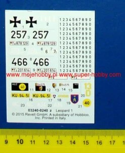 Revell 03240 Leopard 1 ( 2.-4. Prod. ) 14 Revell 03240 Leopard 1 ( 2.-4. Prod. ) -Toy Model Store 14693 1 rev03240 10