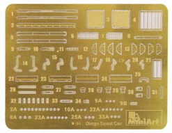 MiniArt 35074 DINGO Mk.II SCOUT CAR W/CREW -Toy Model Store 1563 35074 PE