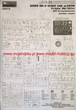 MiniArt 35074 DINGO Mk.II SCOUT CAR W/CREW -Toy Model Store 1652 2 mna35074 1
