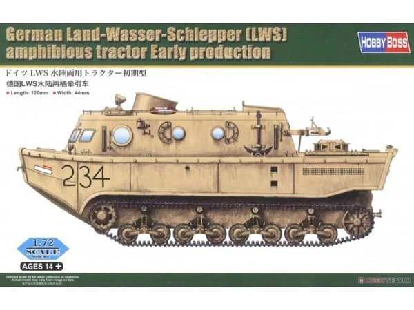 Hobby Boss 82918 German Land-Wasser-Schlepper (LWS) Amphibi Tractor Early Production 3 Hobby Boss 82918 German Land-Wasser-Schlepper (LWS) Amphibi Tractor Early Production