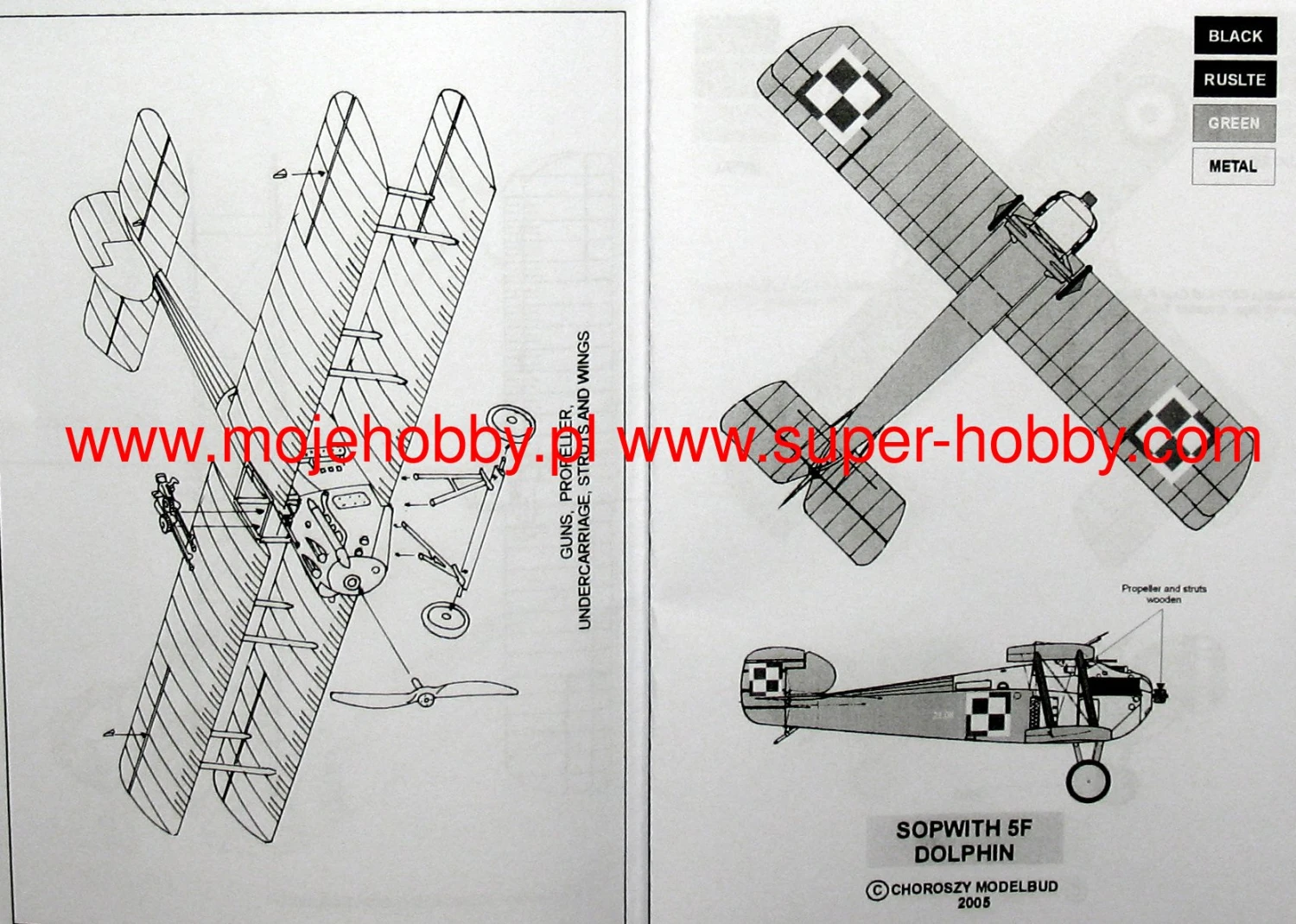 Choroszy Modelbud A127 Sopwith Dolphin 10 Choroszy Modelbud A127 Sopwith Dolphin - Image 8