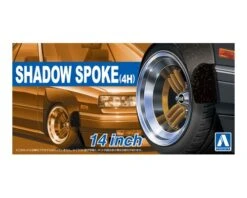 Aoshima 05322 Felgi + Opony Shadow - Spoke(4H) 14 Inch