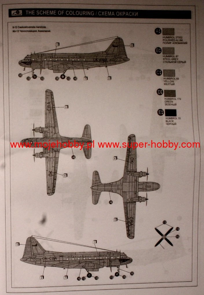 A-Model 01445 Ilyushin IL-12 Czech Version 9 A-Model 01445 Ilyushin IL-12 Czech Version - Image 7