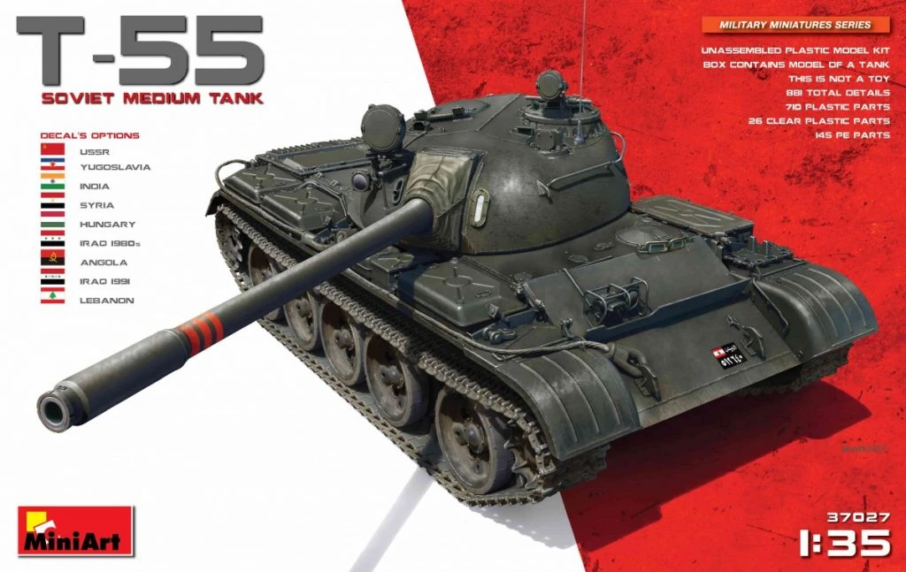 MiniArt 37027 T-55 Soviet Medium Tank 3 MiniArt 37027 T-55 Soviet Medium Tank
