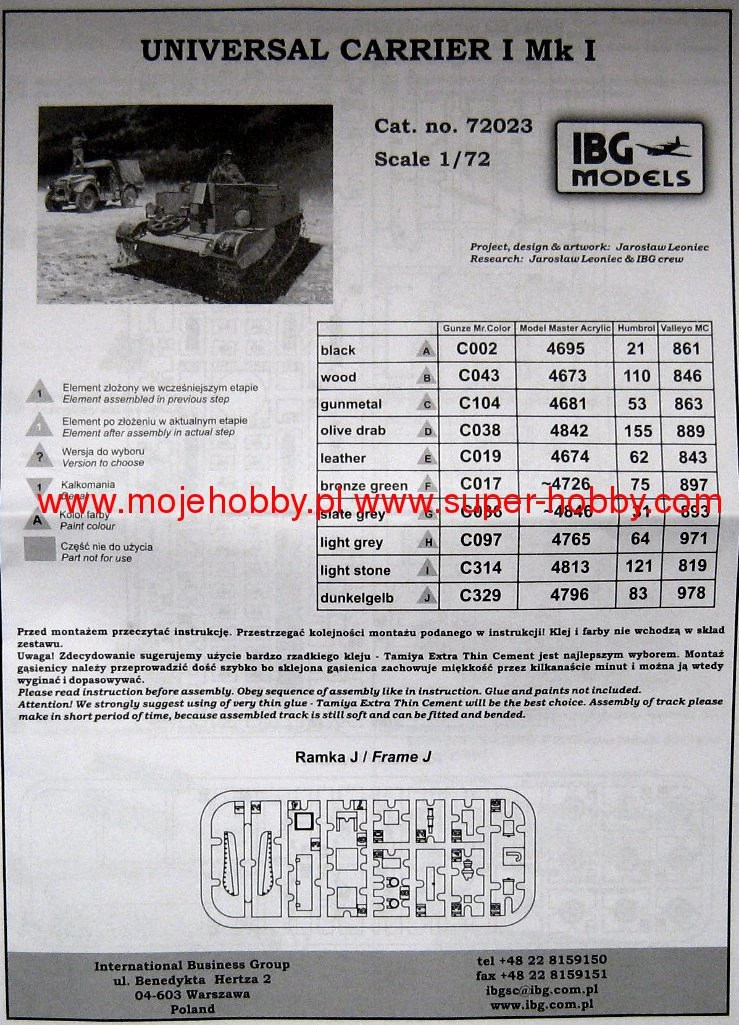 IBG 72023 Universal Carrier I Mk.I 5 IBG 72023 Universal Carrier I Mk.I - Image 3