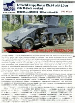 Bronco CB35132 Armored Krupp Protze Kfz.69 With 3.7cm Pak 36 (late Version) 16 Bronco CB35132 Armored Krupp Protze Kfz.69 With 3.7cm Pak 36 (late Version) -Toy Model Store 23920 2 brocb35132 1