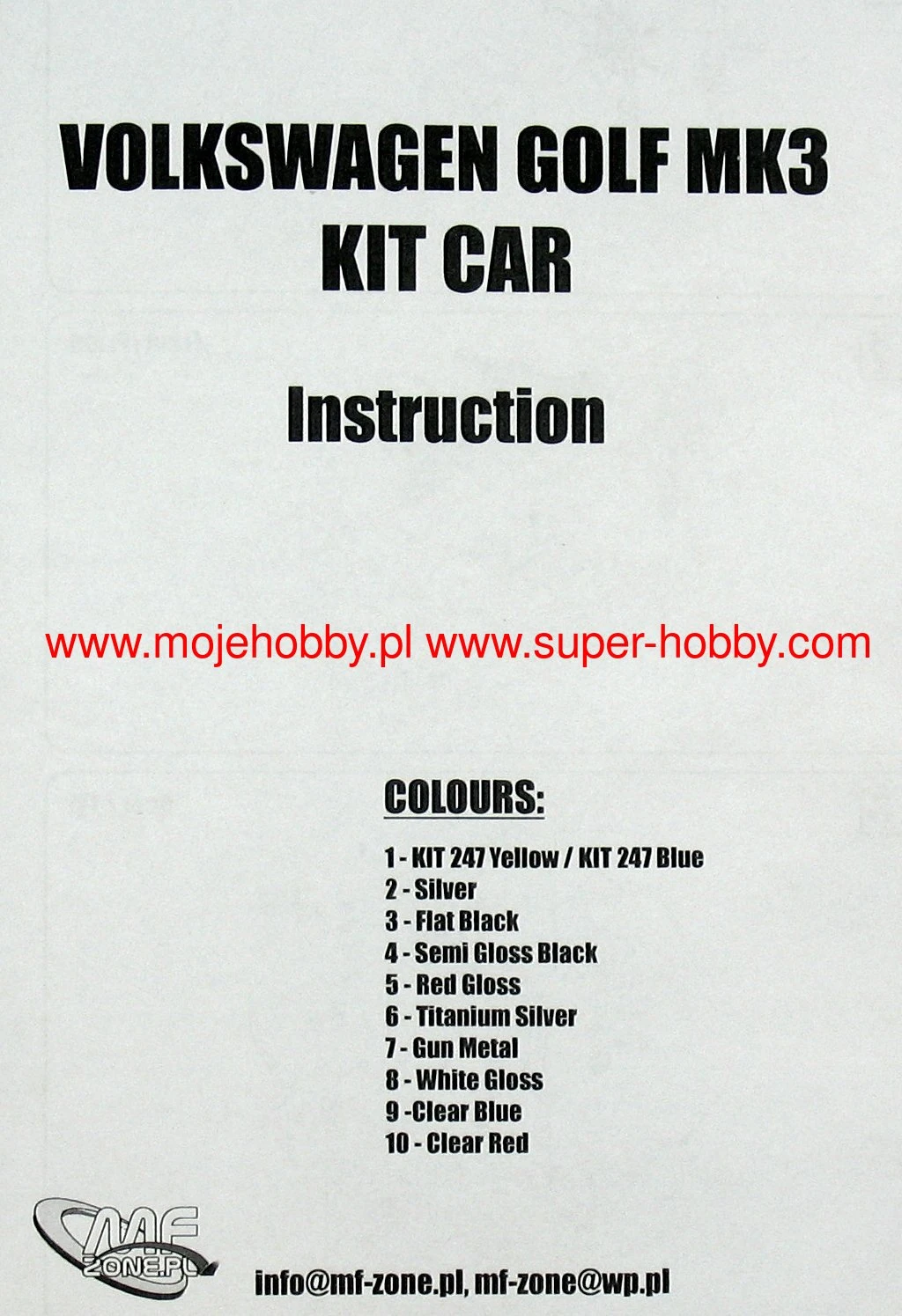 MF-Zone KIT247 Volkswagen Golf MK3 Kit Car Kuchar - 56. Rally Poland 1999 8 MF-Zone KIT247 Volkswagen Golf MK3 Kit Car Kuchar - 56. Rally Poland 1999 - Image 6