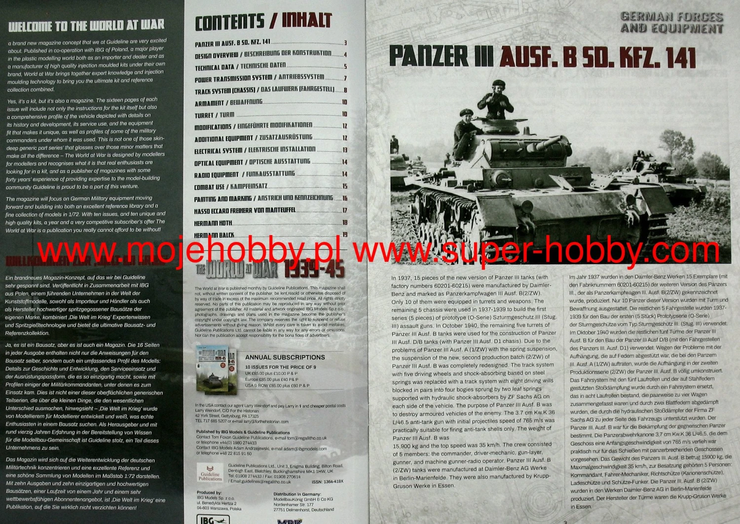 IBG WAW006 The World At War Panzerkampfwagen III Ausf. B 6 IBG WAW006 The World At War Panzerkampfwagen III Ausf. B - Image 4