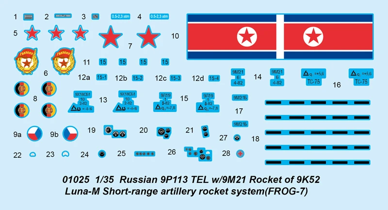 Trumpeter 01025 Russian 9P113 TEL W/9M21 Rocket Of 9K52 Luna-M Short-range Artillery 8 Trumpeter 01025 Russian 9P113 TEL W/9M21 Rocket Of 9K52 Luna-M Short-range Artillery - Image 6