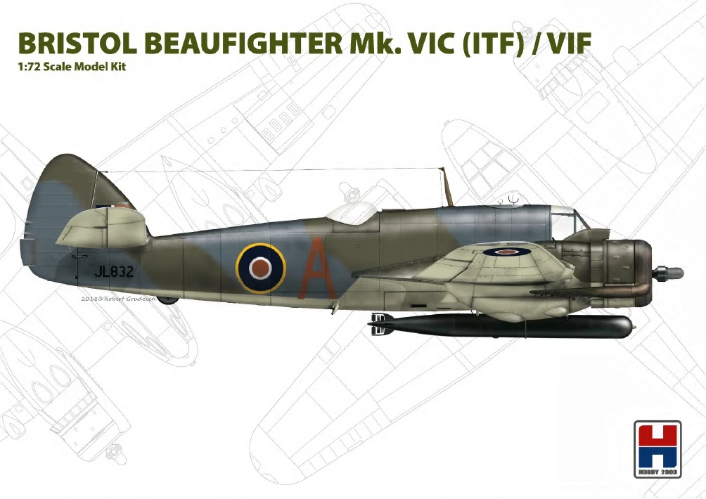 Hobby 2000 72004 Bristol Beaufighter Mk. VIC ( ITF ) / VIF 3 Hobby 2000 72004 Bristol Beaufighter Mk. VIC ( ITF ) / VIF