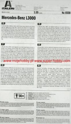 Italeri 6558 Mercedes Benz L3000 S 14 Italeri 6558 Mercedes Benz L3000 S -Toy Model Store 27788 2 ita6558 1