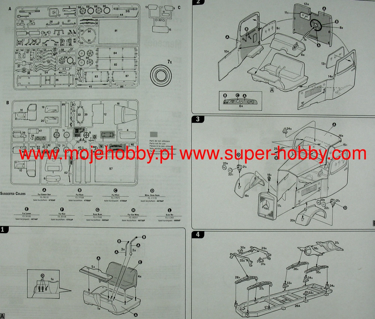 Italeri 6558 Mercedes Benz L3000 S 8 Italeri 6558 Mercedes Benz L3000 S - Image 6