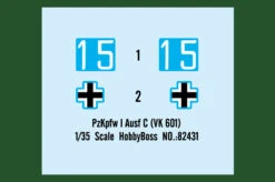 Hobby Boss 82431 German PzKpfw I Ausf C (VK 601) 14 Hobby Boss 82431 German PzKpfw I Ausf C (VK 601) -Toy Model Store 2782 2 auto downl 1