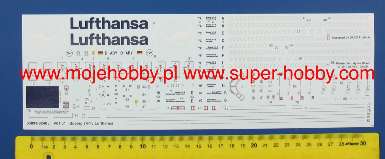 Revell 03891 Boeing 747-8I 'Lufthansa' New Livery 11 Revell 03891 Boeing 747-8I 'Lufthansa' New Livery - Image 9