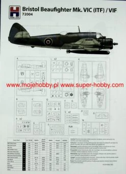 Hobby 2000 72004 Bristol Beaufighter Mk. VIC ( ITF ) / VIF 18 Hobby 2000 72004 Bristol Beaufighter Mk. VIC ( ITF ) / VIF -Toy Model Store 28141 2 HBD72004 1