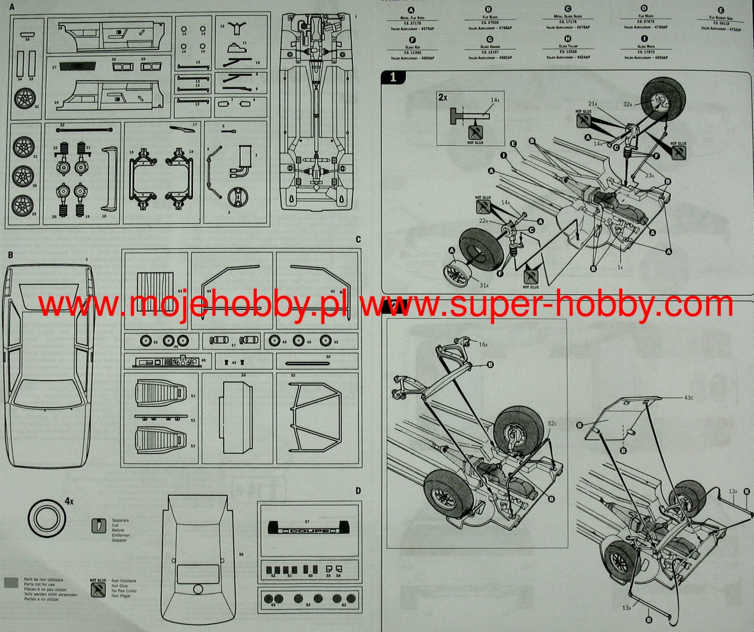 Italeri 3642 Audi Quattro Rally 8 Italeri 3642 Audi Quattro Rally - Image 6