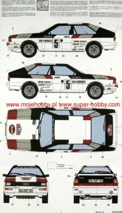 Italeri 3642 Audi Quattro Rally 19 Italeri 3642 Audi Quattro Rally -Toy Model Store 28655 2 ita3642 5