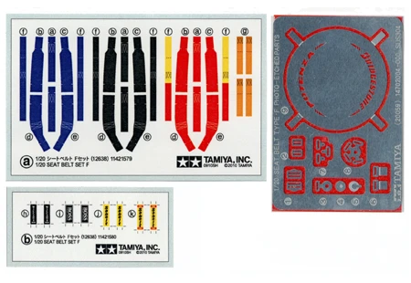 Tamiya 12638 Seat Belt Set F 3 Tamiya 12638 Seat Belt Set F
