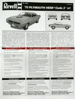 Monogram 4268 '70 Plymouth Hemi Cuda 2n1 -Toy Model Store 29983 2 mon4268 1