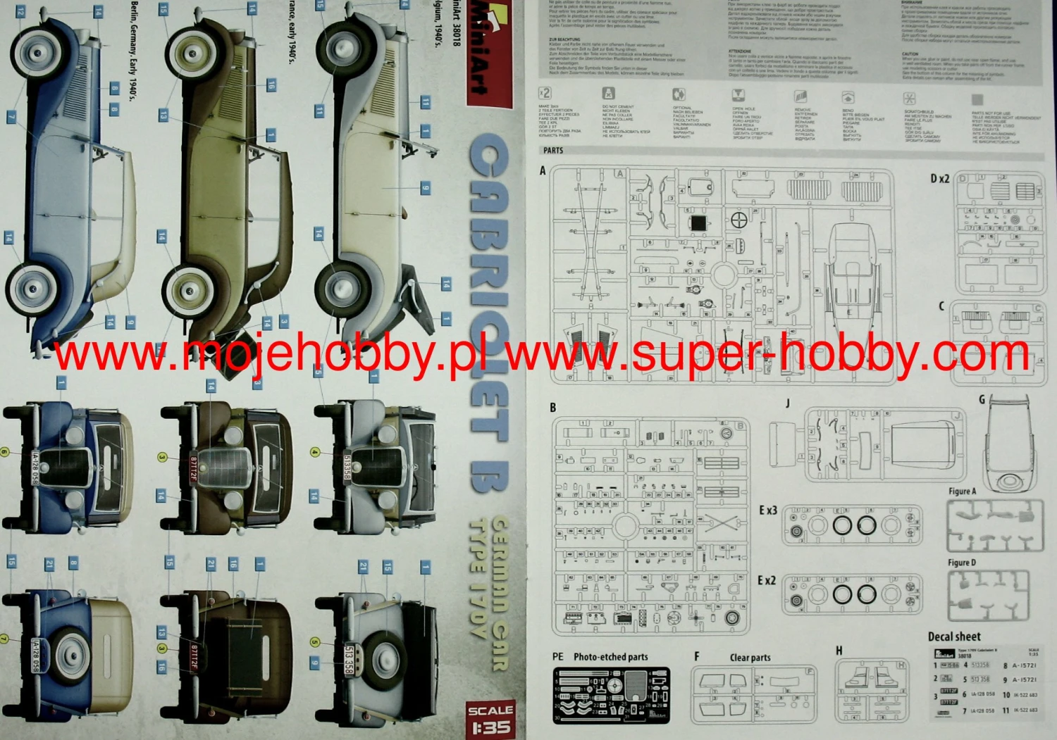 MiniArt 38018 Cabriolet B German Car Type 170V 9 MiniArt 38018 Cabriolet B German Car Type 170V - Image 7