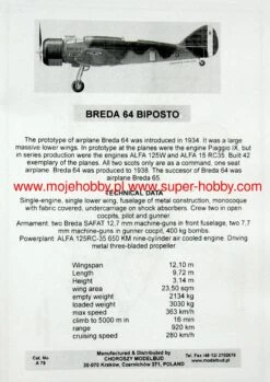 Choroszy Modelbud A79 Breda 64 Biposto -Toy Model Store 33819 2 choa79 1