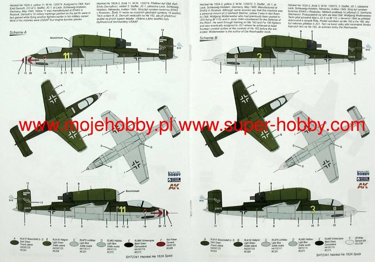 Special Hobby 72341 Heinkel He-162 Spatz 10 Special Hobby 72341 Heinkel He-162 Spatz - Image 8