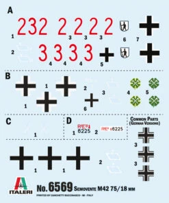 Italeri 6569 Semovente M42 Da 75/18 18 Italeri 6569 Semovente M42 Da 75/18 -Toy Model Store 35359 ita6569 3