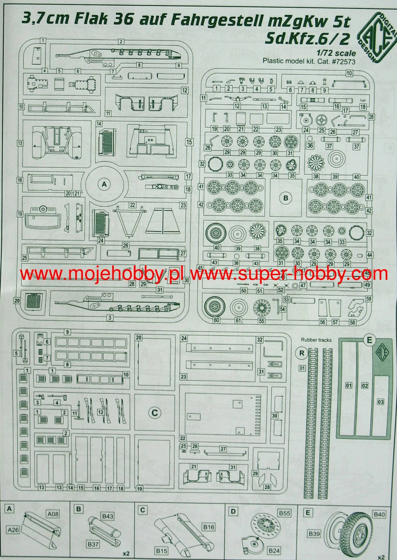 ACE 72573 3,7cm Flak 36 Auf Fahrgestell MZgKw 5t Sd.Kfz. 6/2 11 ACE 72573 3,7cm Flak 36 Auf Fahrgestell MZgKw 5t Sd.Kfz. 6/2 - Image 9