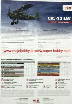 ICM 32021 Fiat CR.42 LW WWII German Luftwaffe Ground Attack Aircraft -Toy Model Store 35845 2 icm32021 1
