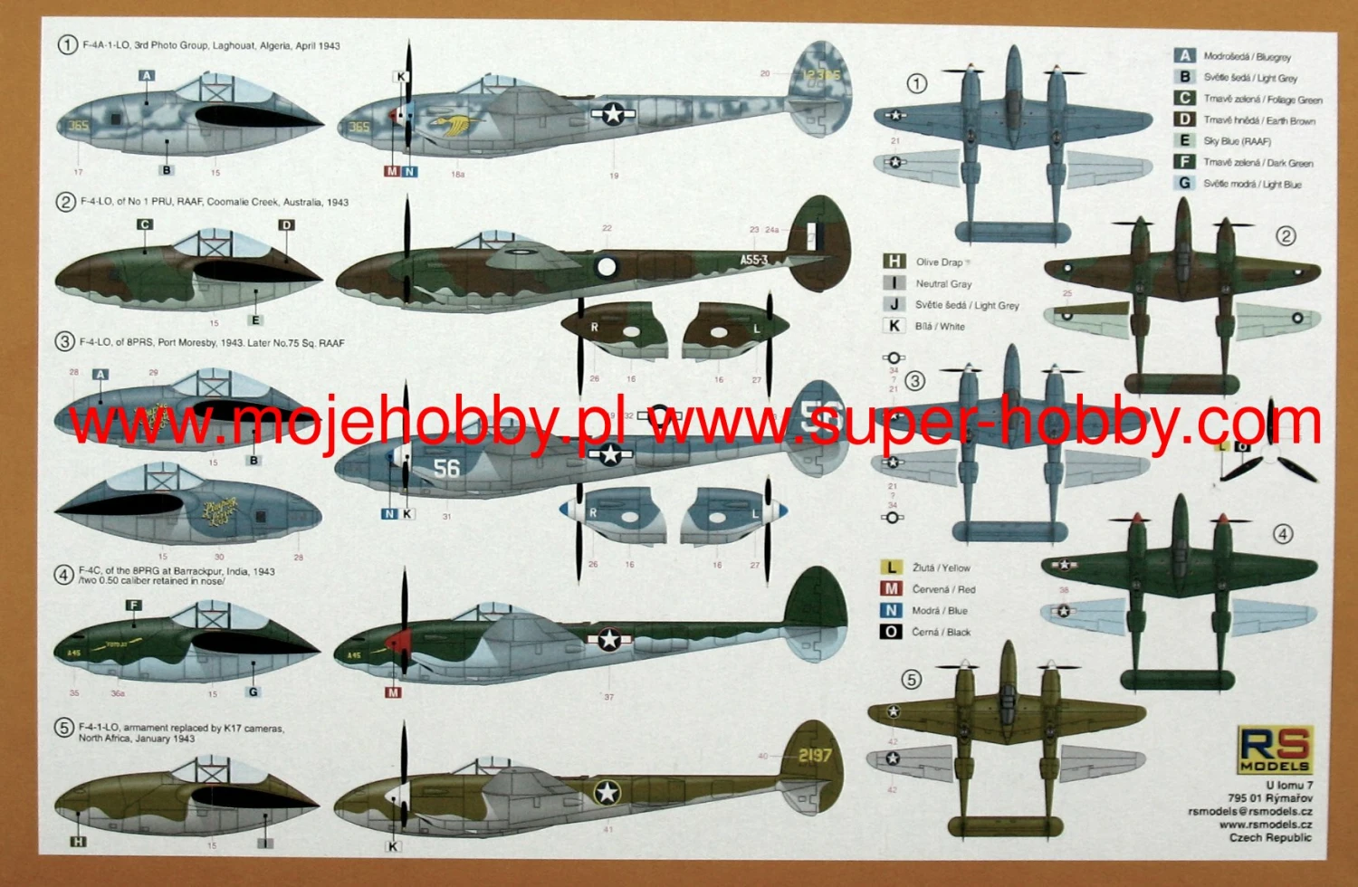 RS Models 92254 Lockheed F-4/F-4A Lightning "American Reconnaissance" 7 RS Models 92254 Lockheed F-4/F-4A Lightning "American Reconnaissance" - Image 5