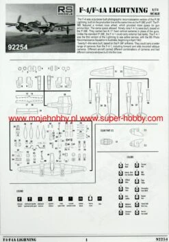 RS Models 92254 Lockheed F-4/F-4A Lightning "American Reconnaissance" 17 RS Models 92254 Lockheed F-4/F-4A Lightning "American Reconnaissance" -Toy Model Store 35969 2 RSM92254 2