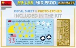 MiniArt 35209 M3 Lee Mid Prod. With Interior Kit -Toy Model Store 36424 mna35209 13