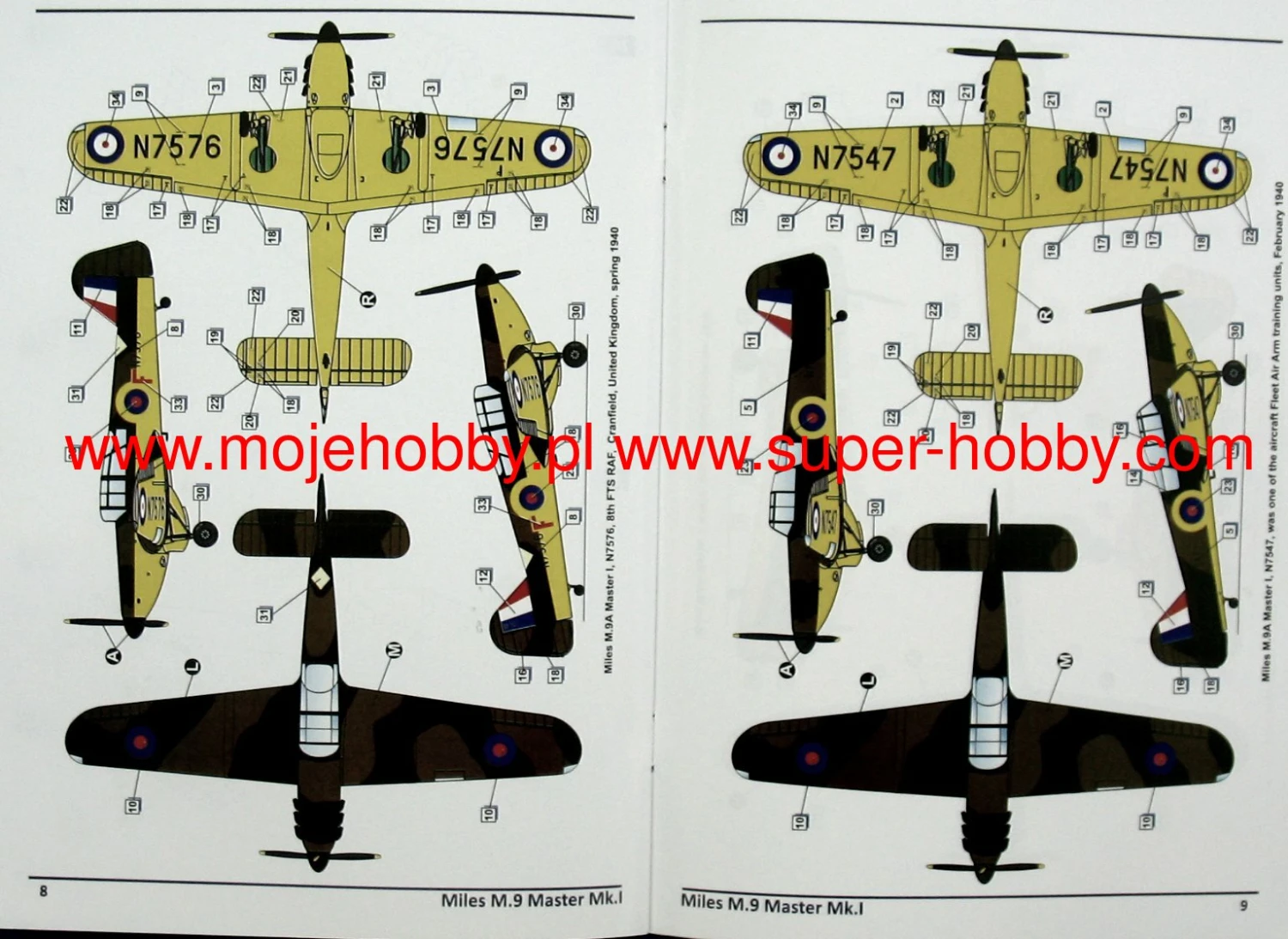 Dora Wings 48033 Miles M.9 Master Mk.I 12 Dora Wings 48033 Miles M.9 Master Mk.I - Image 10