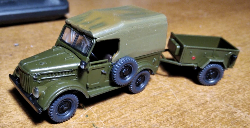 Grane2 GR72Rk027 GAZ-69 With A Trailer GAZ-704 (photo-etched Parts) 4 Grane2 GR72Rk027 GAZ-69 With A Trailer GAZ-704 (photo-etched Parts) - Image 2