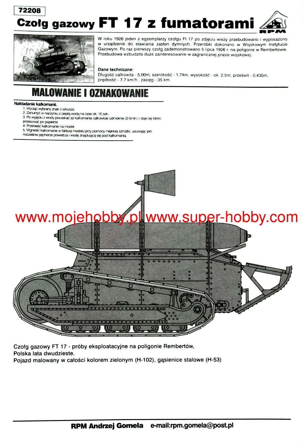 RPM 72208 FT-17 Gas-Tank 6 RPM 72208 FT-17 Gas-Tank - Image 4