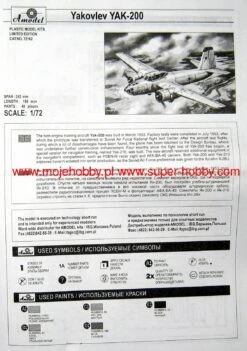 A-Model 72162 Yak-200 16 A-Model 72162 Yak-200 -Toy Model Store 3807 2 AM72162 1