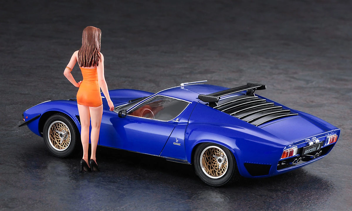 Hasegawa 20472 Lamborghini Jota SVR W/Italian Girl's Figure 5 Hasegawa 20472 Lamborghini Jota SVR W/Italian Girl's Figure - Image 3