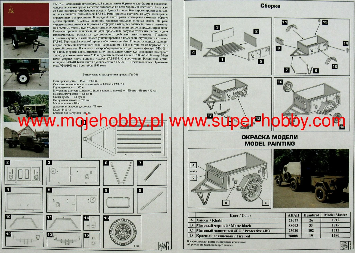Grane2 GR72Rk027 GAZ-69 With A Trailer GAZ-704 (photo-etched Parts) 7 Grane2 GR72Rk027 GAZ-69 With A Trailer GAZ-704 (photo-etched Parts) - Image 5