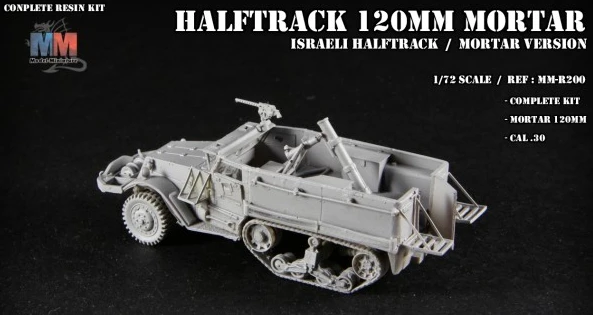 Model Miniature R200 Halftrack With 120mm Mortar 4 Model Miniature R200 Halftrack With 120mm Mortar - Image 2