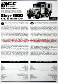 MAC 72107 Steyr 1500 Kfz. 17 Radio Car -Toy Model Store 4038 2 MAC72107 1