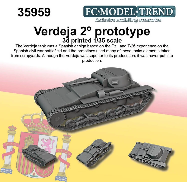 FC ModelTrend 35959 Verdeja Tank, 2 Prototype 3 FC ModelTrend 35959 Verdeja Tank, 2 Prototype