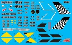 ICM 48403 BQM-34A (Q-2C) Firebee, US Drone (2 Pcs) (100% New Molds) -Toy Model Store 41314 icm48403 4