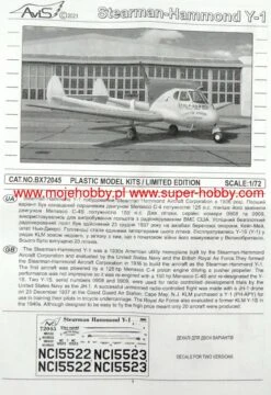 Avis 72045 Stearman-Hammond Y-1S -Toy Model Store 41396 2 AVS72045 1
