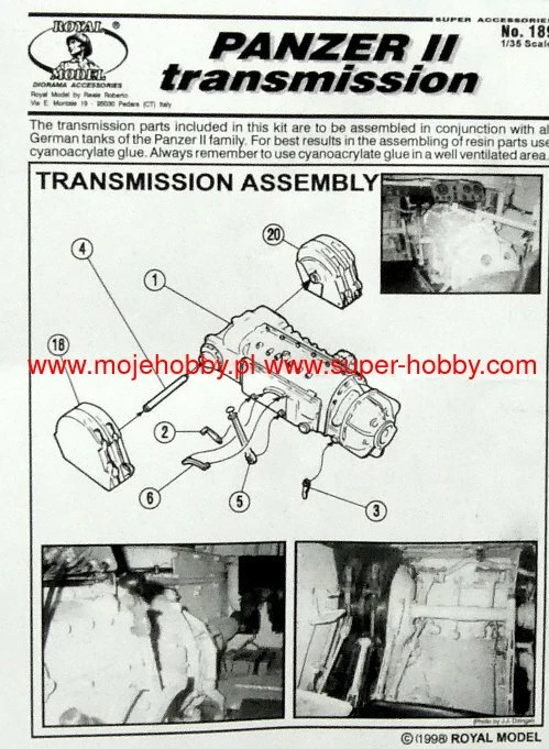 Royal Model Di R. Reale 189 Panzer II Trasmission 5 Royal Model Di R. Reale 189 Panzer II Trasmission - Image 3