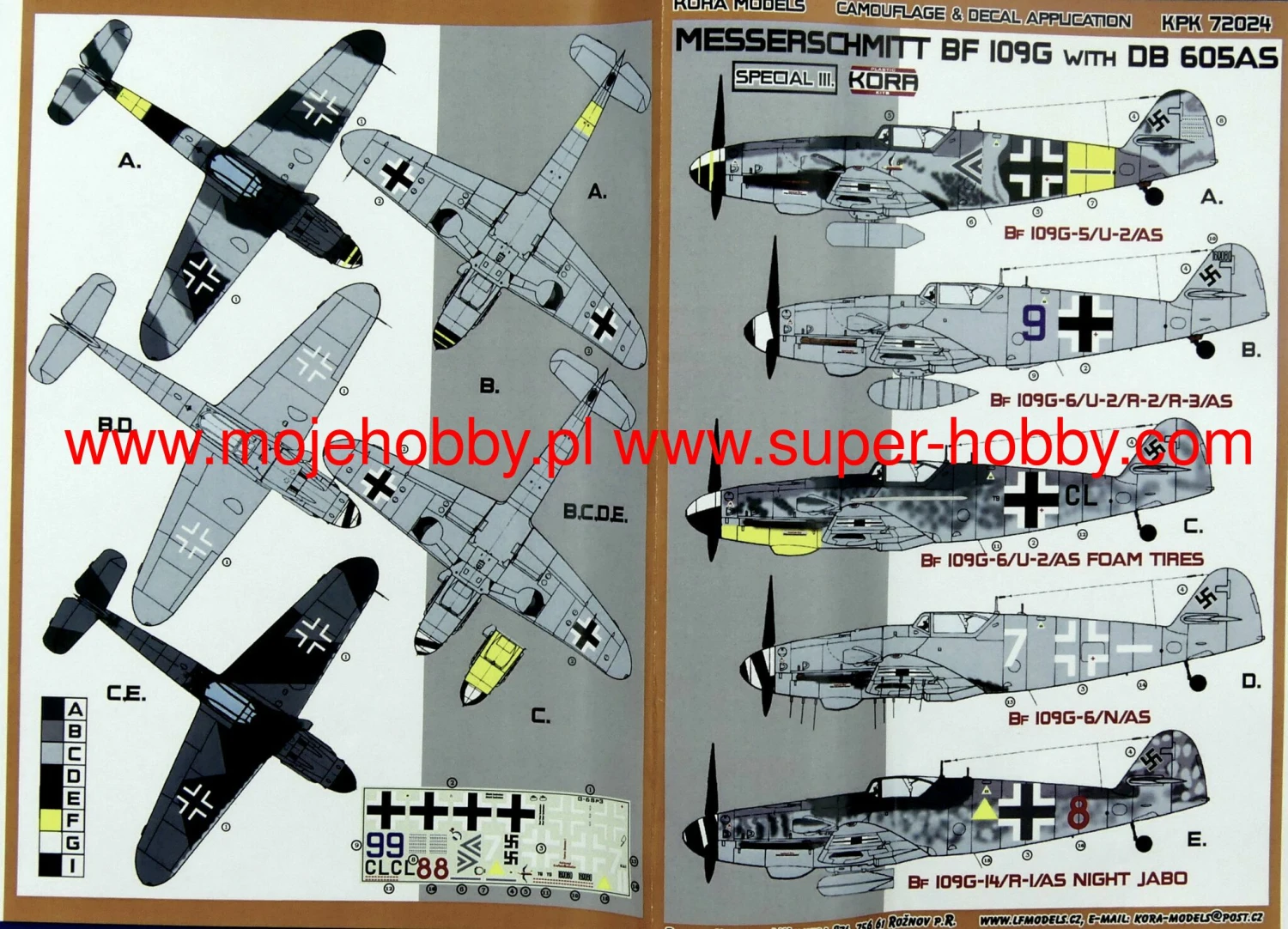 Kora Models KPK7224 Messerschmitt Bf-109G With DB 605AS 6 Kora Models KPK7224 Messerschmitt Bf-109G With DB 605AS - Image 4